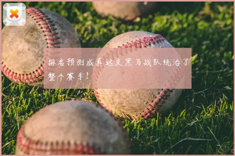 排名预测成真这支黑马战队统治了整个赛季!